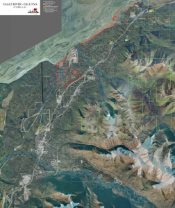 2013 Wall Map EK west - Ownership Eagle River to Eklutna Lake(Website)